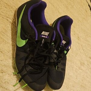 Nike Rival Black and Purple Spikr Track Shoes